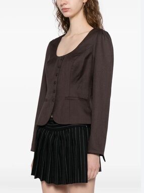 NWT Reformation Prima Top size 0 Espresso quiet luxury